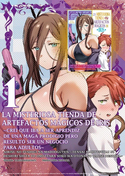 Portada de Airisu no Fushigi na Madooguten ~Tensai Mahotsukai ni Deshiri Shita to Omottara Soko wa Otona no Omise Deshita~ - Manhwa sin censura - ToonDeseo